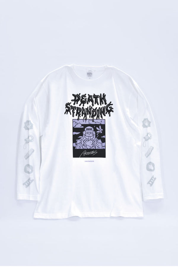 BRIDGE SHIP HOUSE×DEATH STRANDING ロングスリーブ/ホワイト