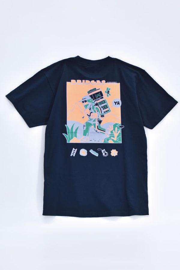 BRIDGE SHIP HOUSE×DEATH STRANDING Tシャツ(ネイビー)